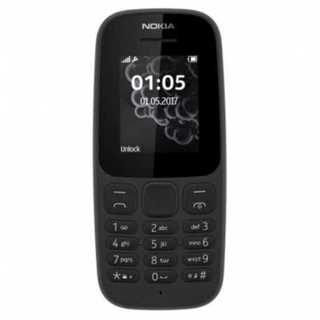 Mobiiltelefon Nokia 105 DualSIM 1,45" Must
