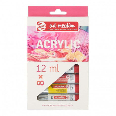 Akrüülvärvide komplekt Talens Mitmevärviline 12 ml 8 Tükid, osad