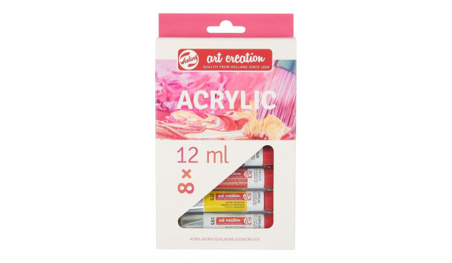 Acrylic Paint Set Talens Multicolour 12 ml 8 Pieces