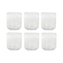Set of glasses Home ESPRIT Transparent Crystal 320 ml (6 Units)