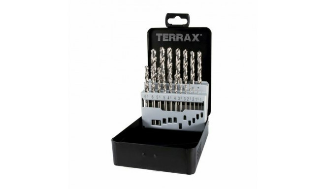 Puurikomplekt TERRAX Märki DIN 338 25 Tükid, osad (25 Ühikut)