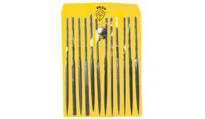 File Set ERIZO Enough Flat Triangular Circular Squared Needle file 12 Pieces