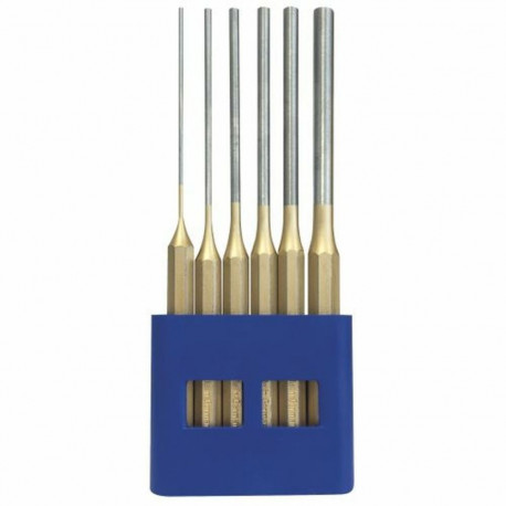 Set of cylindrical pin punches ATM Golden Extra long 6 Pieces