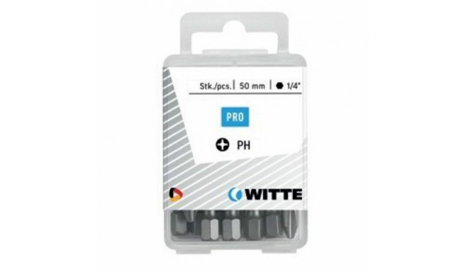 Bit set WITTE Phillips PH1 10 Units 10 Pieces