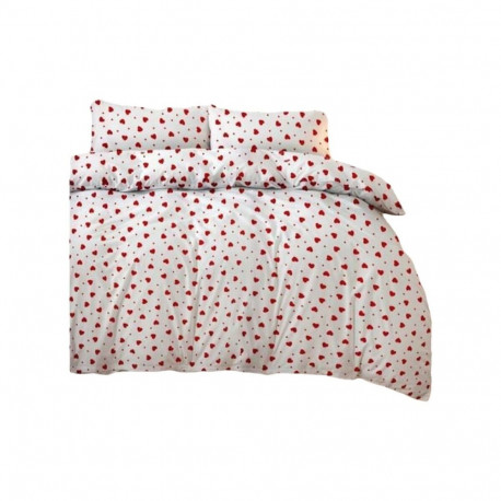 Duvet cover set Red Super king 3 Pieces