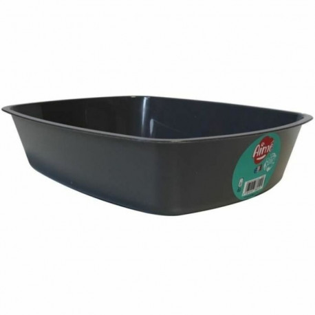 Cat Litter Box Aimé Black 43 x 31 x 10 cm Plastic