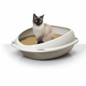 Cat Litter Box Aimé 57 x 40 x 19 cm Beige Plastic