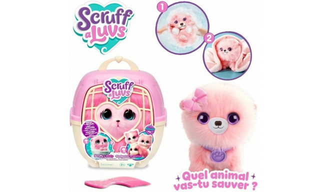 Fluffy toy Moose Pink