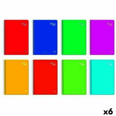 Set of exercise books Pacsa XTRA Din A4 80 Sheets 21,5 x 31,5 cm 5 Pieces (6 Units)