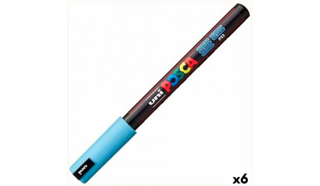 Fluorestseeruv Marker POSCA PC-1MR Sinine (6 Ühikut)