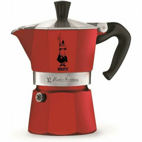 Itaalia Kohvikann Bialetti 0004942/NP 3 Kubki Punane Alumiinium