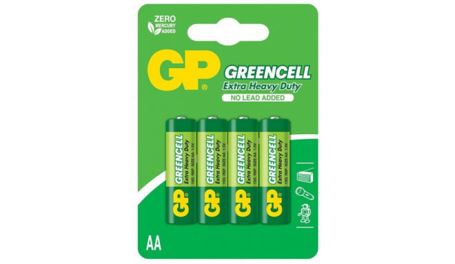 GP patarei Greencell AA R6 1,5V 4tk