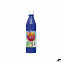 Tempera Jovi Dark blue 500 ml (12 Units)