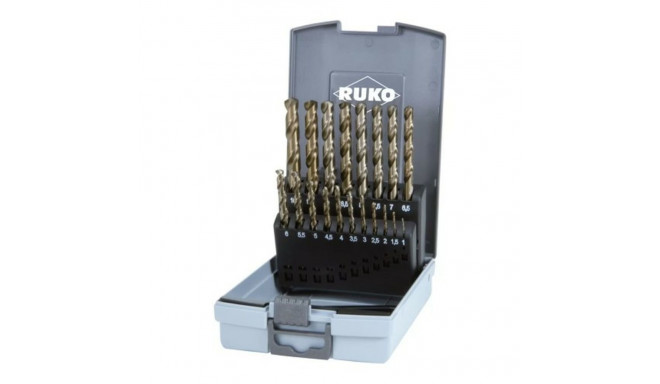 Puurikomplekt RUKO Kiirlõiketeras (HSS) 9 mm 10 mm 6 mm 3 mm 7 mm 5 mm 4 mm 2 mm 8 mm 1,5 mm 2,5 mm 