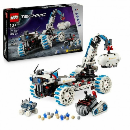 Konstruktsioon komplekt Lego 42211 Lunar Outpost Moon Rover Space Vehicle 1082 Tükid, osad