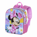 Ratastega 3D-kooliseljakott Minnie Mouse Spring Roosa