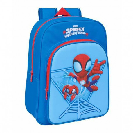 School Bag Spidey Blue 26 x 34 x 11 cm