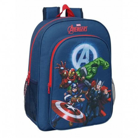 School Bag The Avengers Navy Blue 33 x 42 x 14 cm