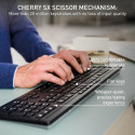 Keyboard and Mouse Cherry JD-8550FR-2 Black French Azerty French Keyboard and Mouse Cherry JD-8550FR-2 Black French Azerty French
