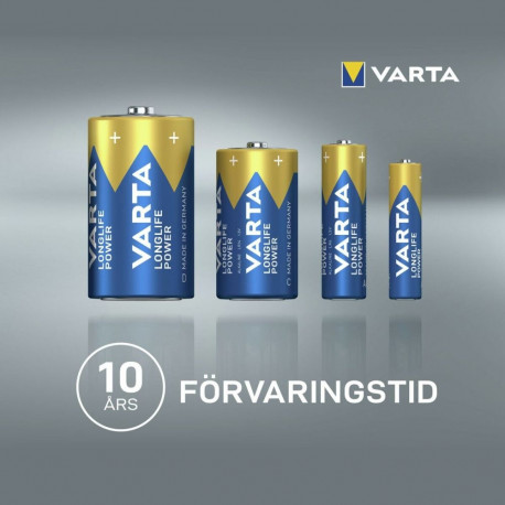Batteries Varta alkalina longlife power aa - lr06 1,5 V AA LR06 (24 Pieces) (24 Units)