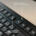 Juhtmevaba Klaviatuur Cherry JK-3000ES-2 Must Hispaaniakeelne Qwerty