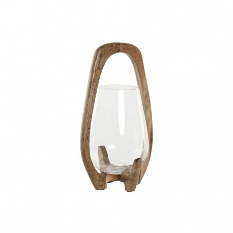 Svijećnjak Home ESPRIT Naturaalne Kristall Mangopuit 18 x 18 x 33 cm