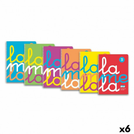 Sõrmuste Raamat Lamela Kvarto formaat 80 Lehed (6 Ühikut)