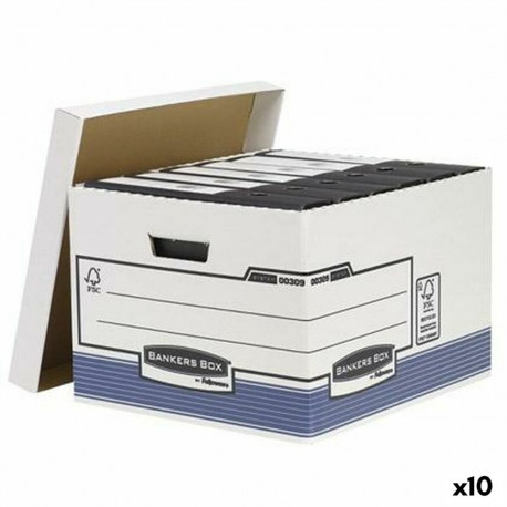 Dokumendite kast Fellowes    Sinine Valge Leht 29,4 x 38,7 x 44,5 cm 10 Ühikut