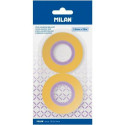 Adhesive Tape Set Milan Yellow 12 mm x 33 m 2 Pieces (12 Units)