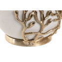 Vase Home ESPRIT White Golden Aluminium Modern 19 x 19 x 18 cm
