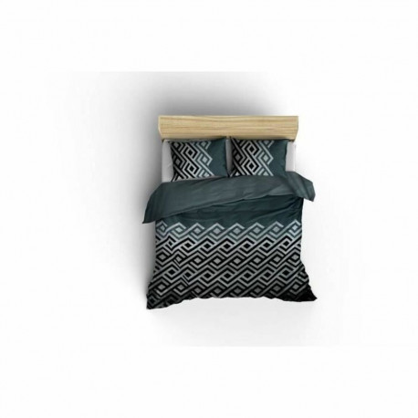 Duvet cover set Grey Super king 3 Pieces