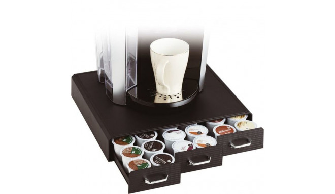 Coffee Capsule Organiser Archivo 2000 CD902 NE Black polystyrene