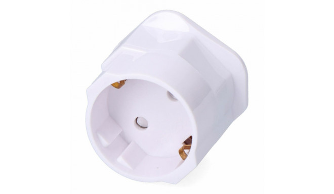 Plug Adapter F-line White 230 V