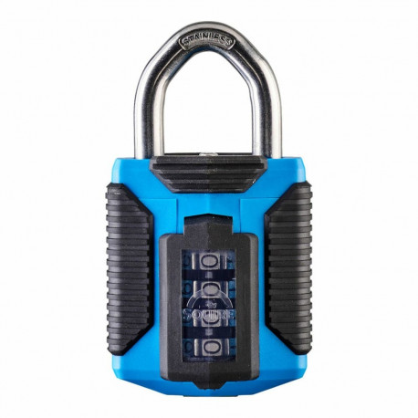 Combination padlock Squire 50 mm Stainless steel Blue