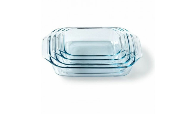 Ahjunõude komplekt Pyrex Läbipaistev 4 Tükid, osad