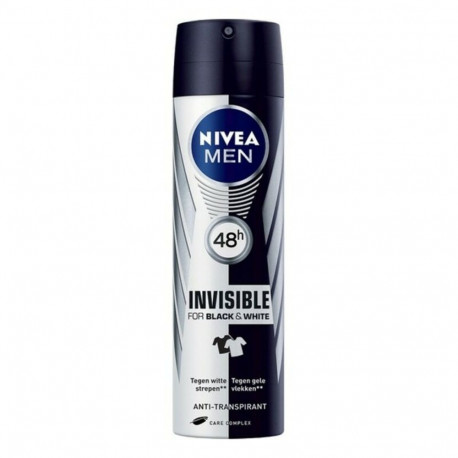 Pihustav deodorant Men Black & White Invisible Nivea Men Black White Invisible (200 ml) 200 ml