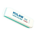 Kustutuskummide komplekt Milan 612 NATA Valge 7,8 x 2,3 x 1,2 cm 12 Tükid, osad (25 Ühikut)
