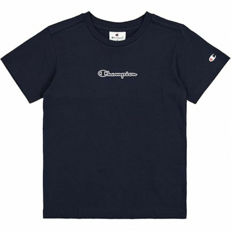 Child's Short Sleeve T-Shirt Champion Champion SS Navy Blue - 9-10 Years