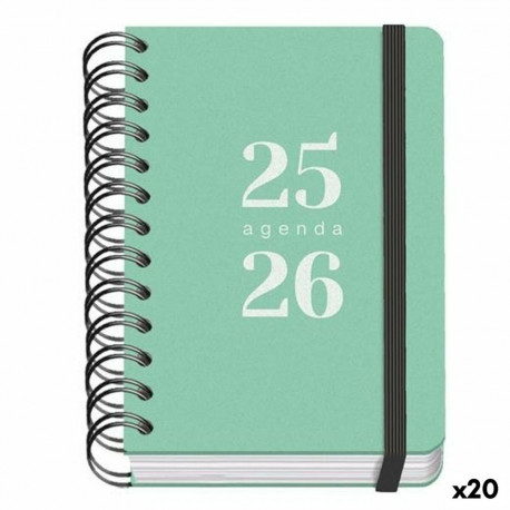 Diary DOHE GRAMMAR Green A6 120 x 170 mm 2025-2026 (20 Units)