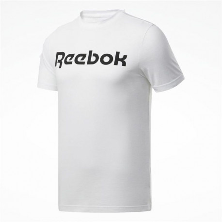 Lühikeste varrukatega T-särk, meeste Reebok Graphic Series Linear Logo Valge 2XL