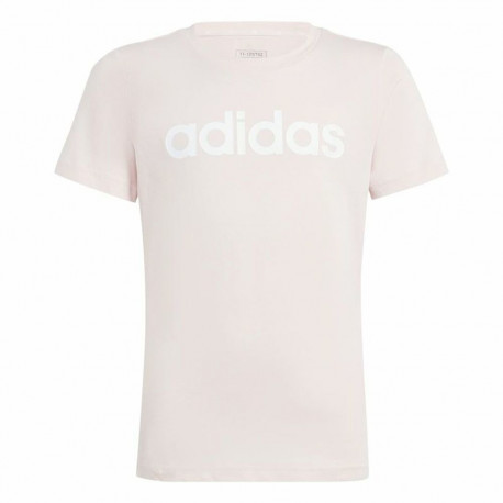 Laste Lühikeste varrukatega T-särk Adidas Essentials Linear Logo Cotton Slim Fit