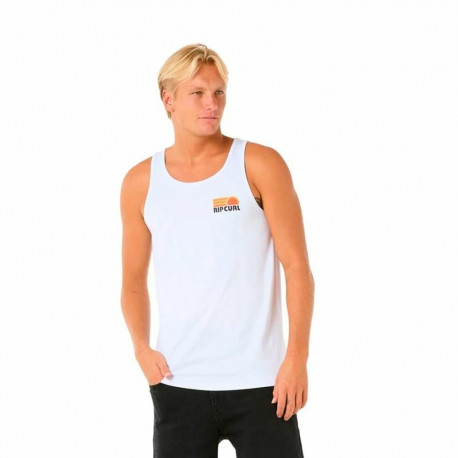 Meeste Vest Rip Curl Casual Revival Peaking Tank Valge