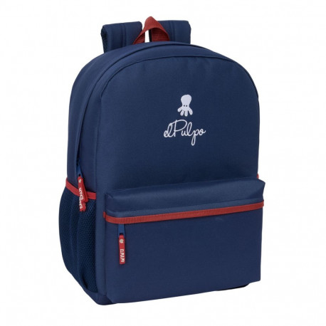 School Bag El Pulpo Navy Blue 32 x 43 x 14 cm