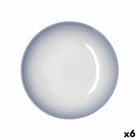 Deep Plate Bidasoa Lea Hydrozero White Ceramic Ø 23 cm (6 Units)