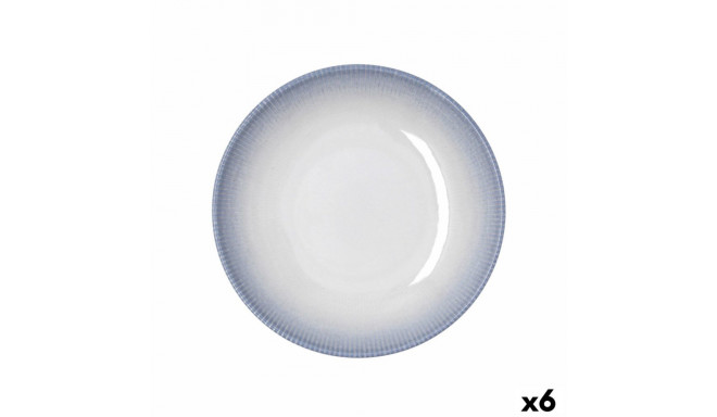 Deep Plate Bidasoa Lea Hydrozero White Ceramic Ø 23 cm (6 Units)