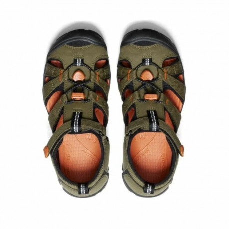 Flip Flops for Children Keen Seacamp II Cnx Olive - 38