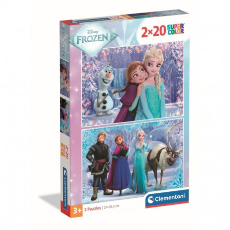 Clementoni puslekomplekt Frozen 2 x 20 tk
