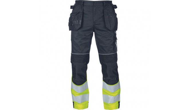 Cerva Max Vivo HV FP ripptaskutega vööpüksid must Hi-Vis kollane 46