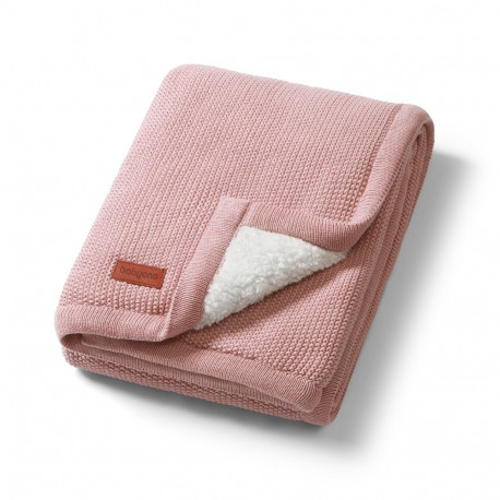 Babyono cotton blanket with fleecing lining pink 1659/01