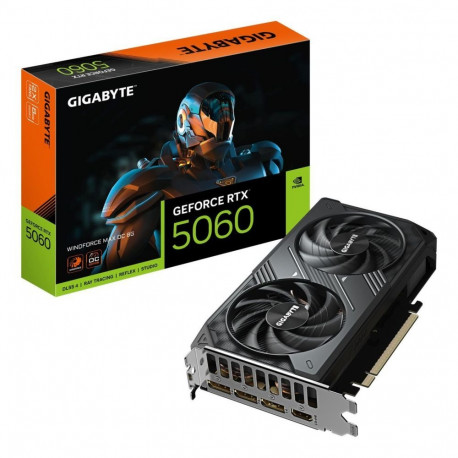Gigabyte Graphics Card||NVIDIA|GeForce RTX 5060|2512 MHz|8 GB|GDDR7|128 bit|PCI Express 5.0|Active|G